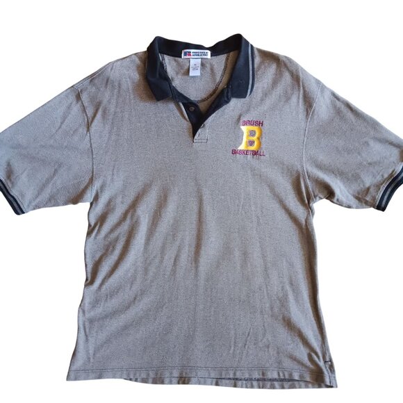 Russell Athletic XL Brush Colorado Basketball Polo Shirt 100% Cotton Embroidered - Picture 1 of 5
